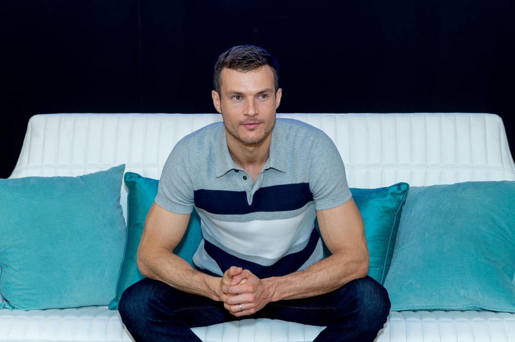 Here he is just casually sitting on the couch and smizing.