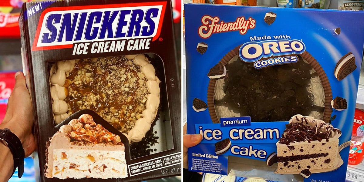 Snickers ice online cream cake