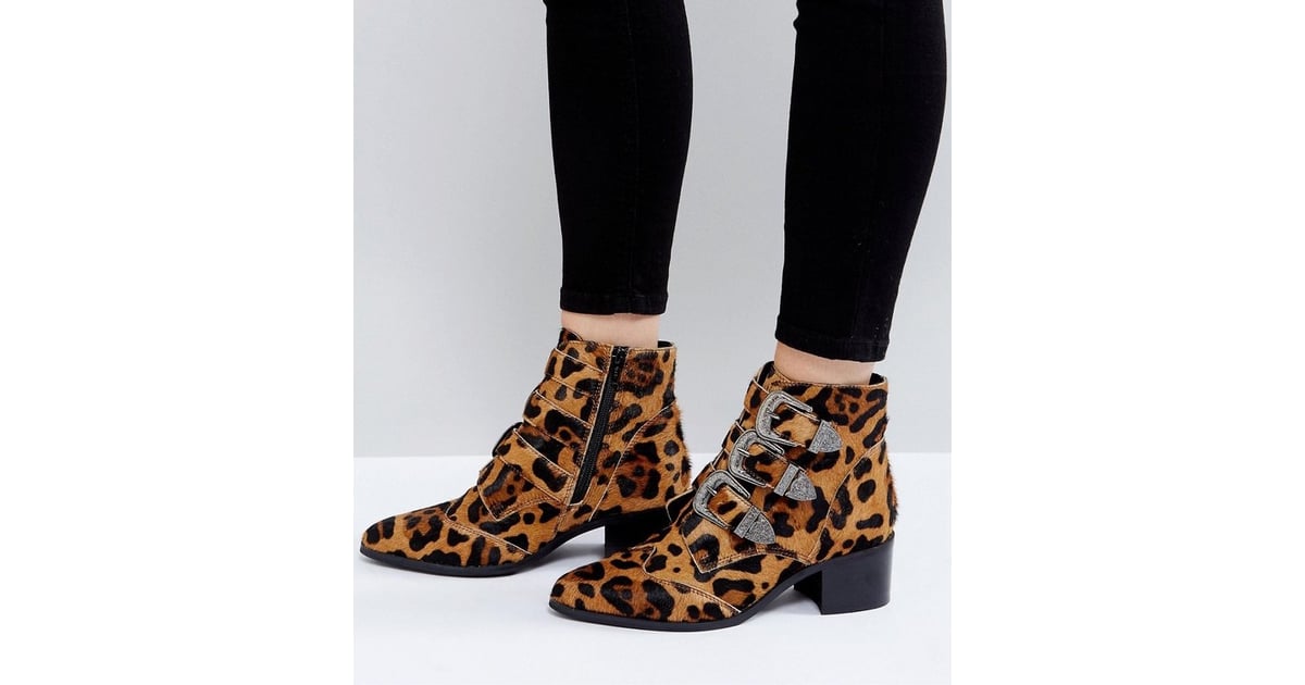 asos leopard boots