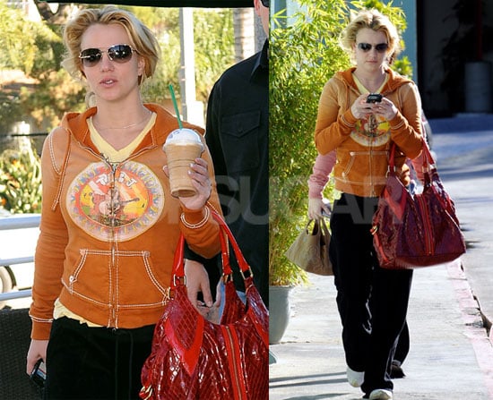 Britney At Starbucks in Orange