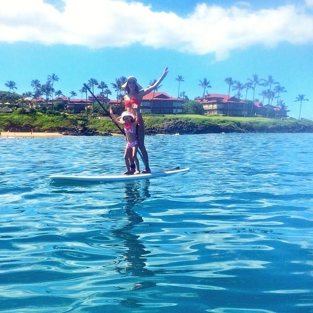 Alessandra and Anja had a sweet mother-daughter moment.
Source: Instagram user alessandraambrosio