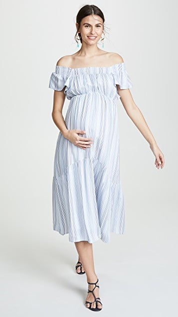 Ingrid & Isabel Flutter Sleeve Tiered Dress