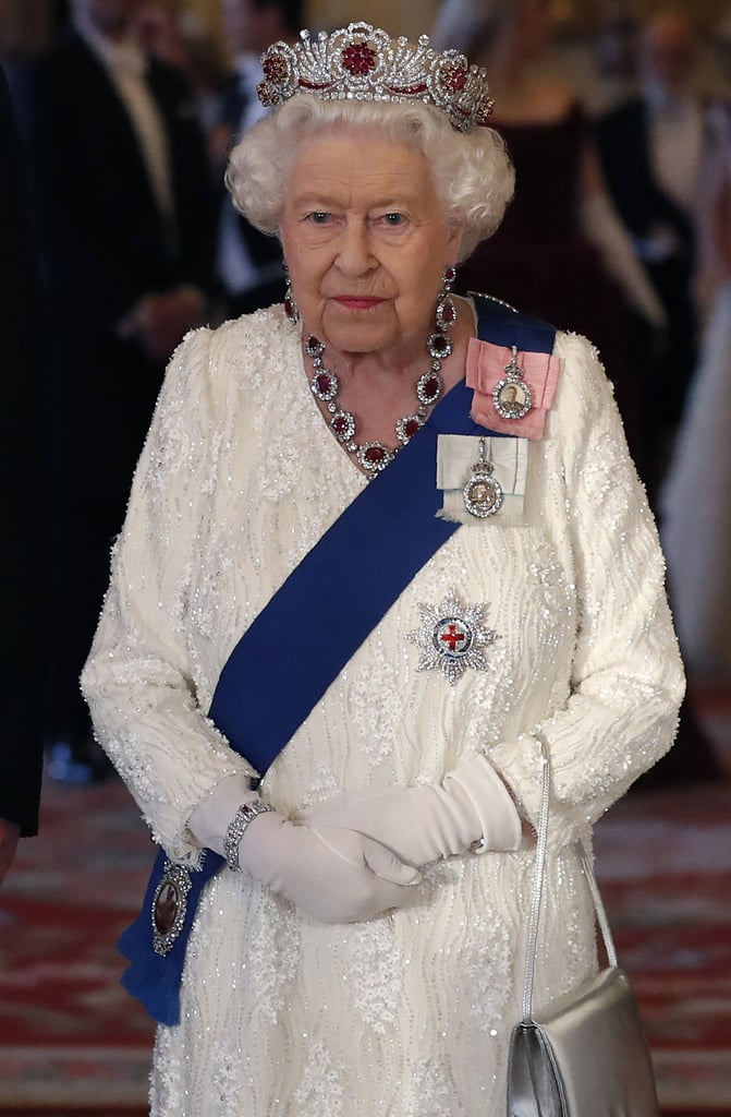 Queen Elizabeth's Burmese Ruby Tiara With Donald Trump