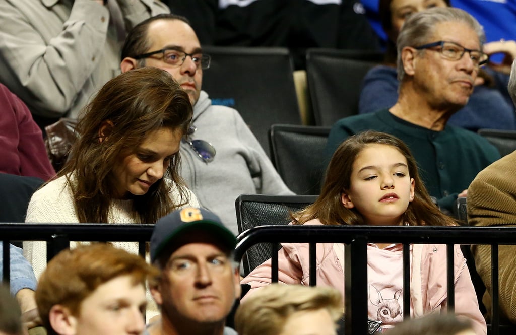 Katie Holmes and Suri Cruise at Basketball Game March 2016