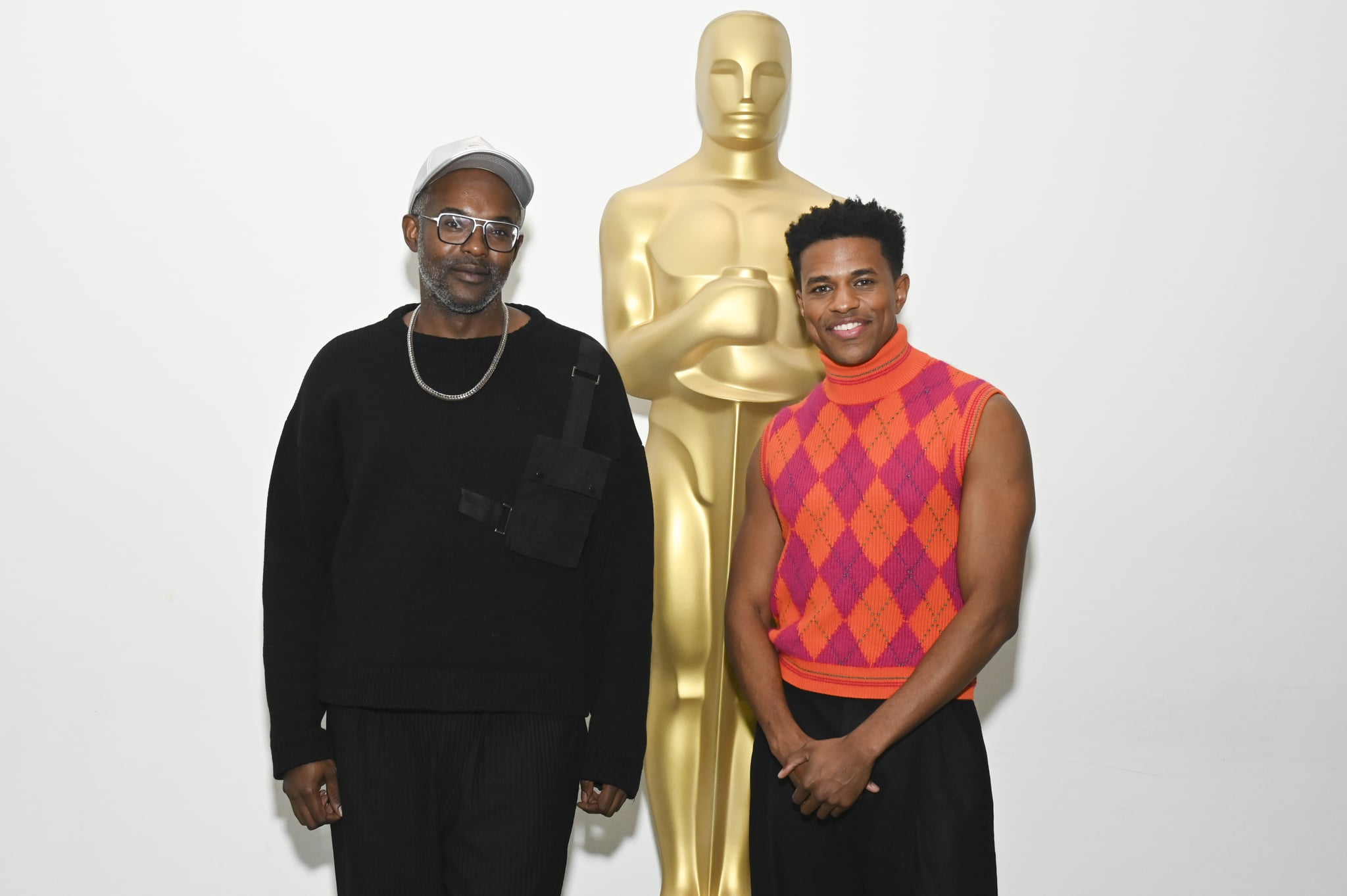 NEW YORK, NEW YORK - NOVEMBER 08: Director Elegance Bratton and actor Jeremy Pope attend The Academy of Motion Picture Arts and Sciences New York Screening of 