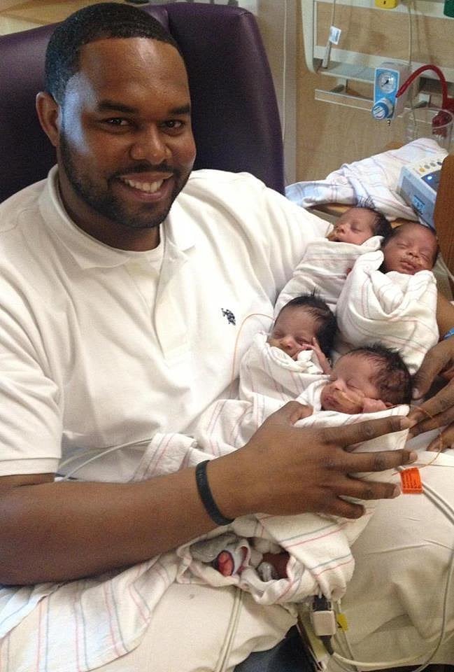 When a Widowed Father of Quadruplets Gained Support From Countless Strangers
