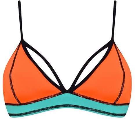 Kendall + Kylie at Topshop Colour block bikini top ($58)