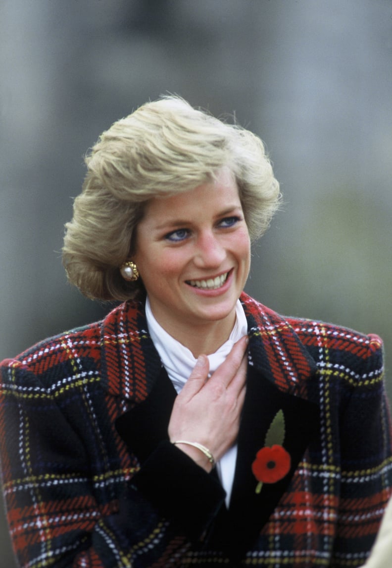 Princess Diana Wearing Blue Eyeliner in 1988