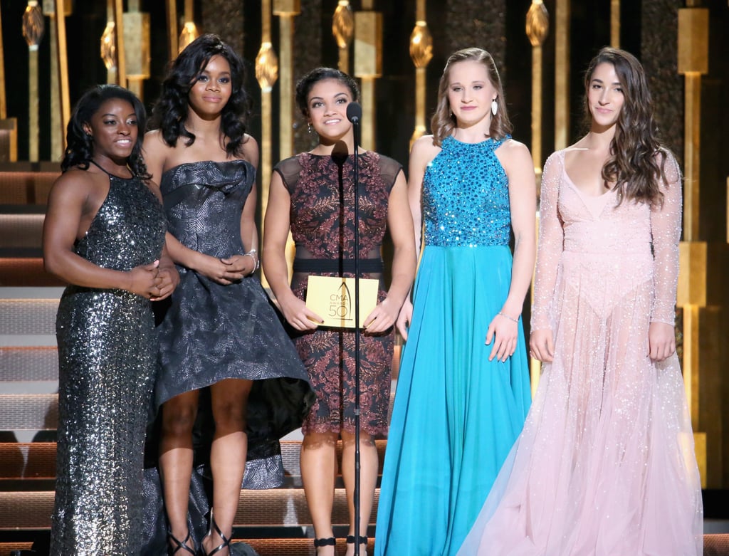 2016 — Simone Biles, Gabby Douglas, Laurie Hernandez, Madison Kocian, and Aly Raisman