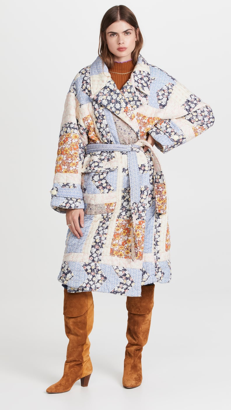 Sea Sydney Print Quilted Coat