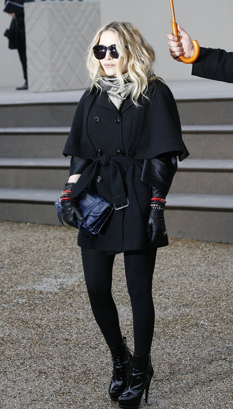 Add Leather Gloves and Chunky Jewels to Make a Trench Coat Edgy