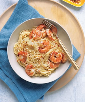 Easy Spicy Garlic Shrimp Pasta Recipe | POPSUGAR Food