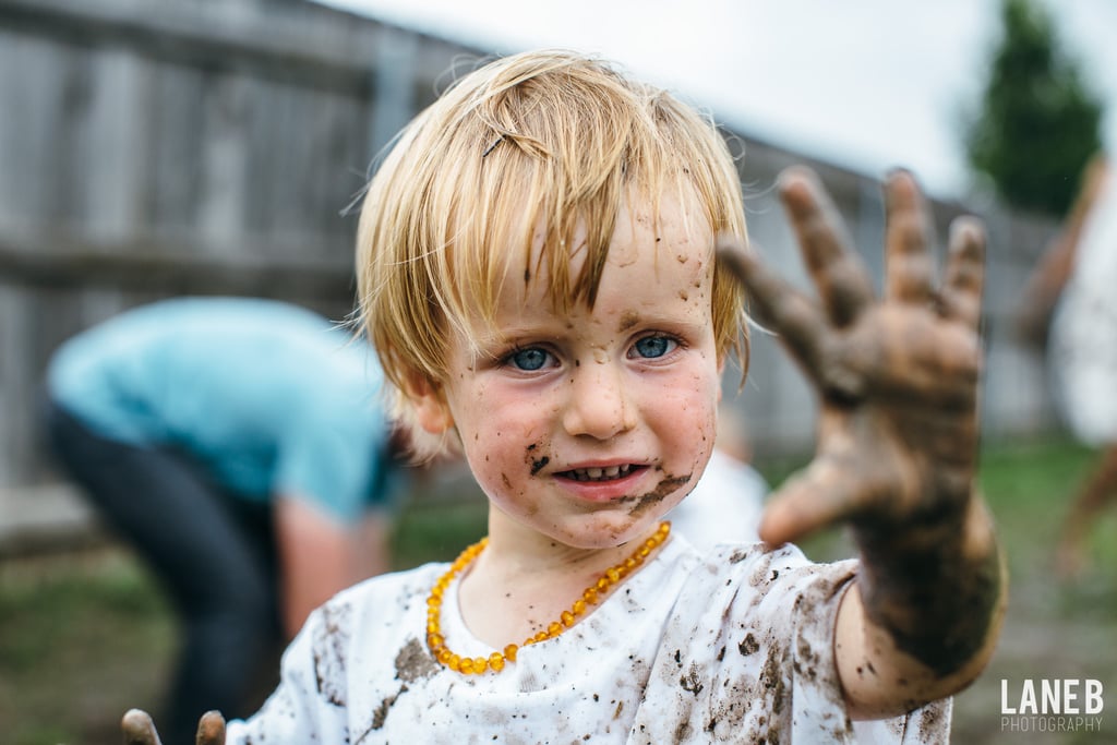 Mud Fight Maternity Shoot