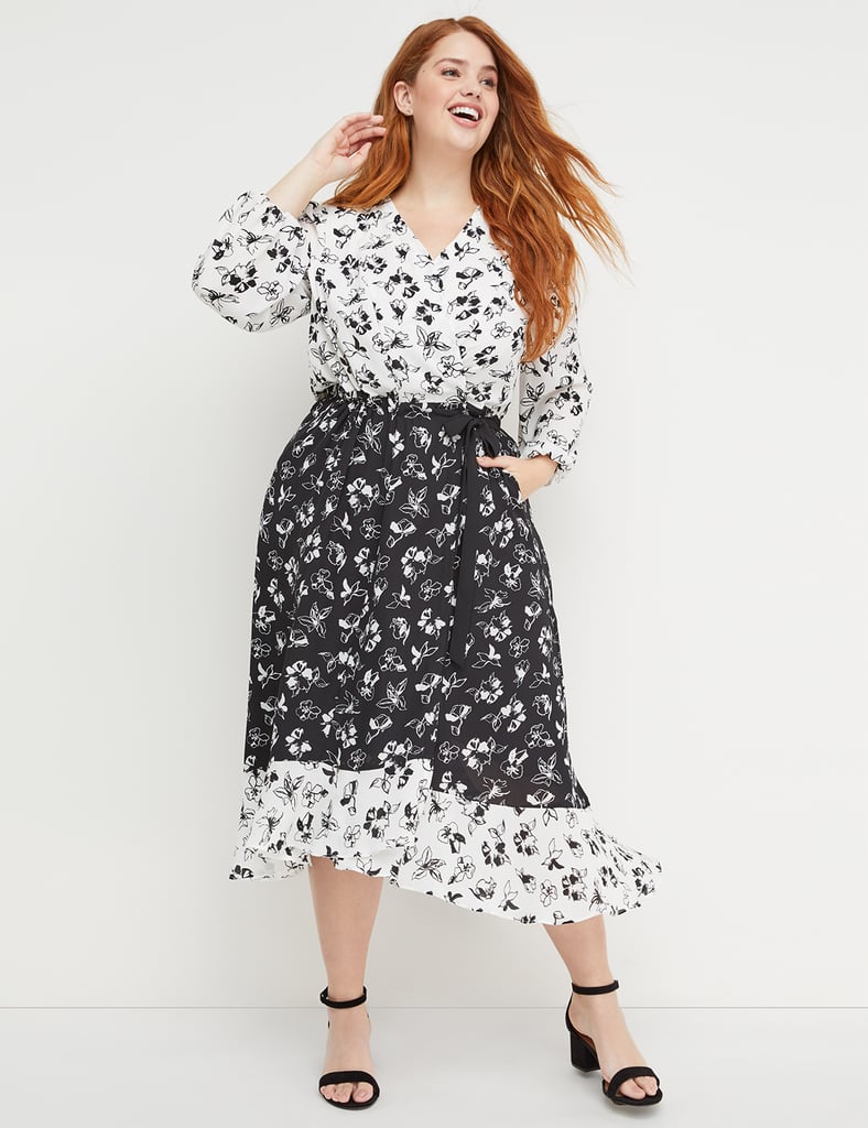 Beauticurve Mixed-Floral Wrap Dress