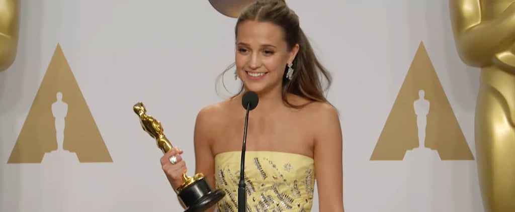 Alicia Vikander's Message to Girls at Oscars 2016 (Video)