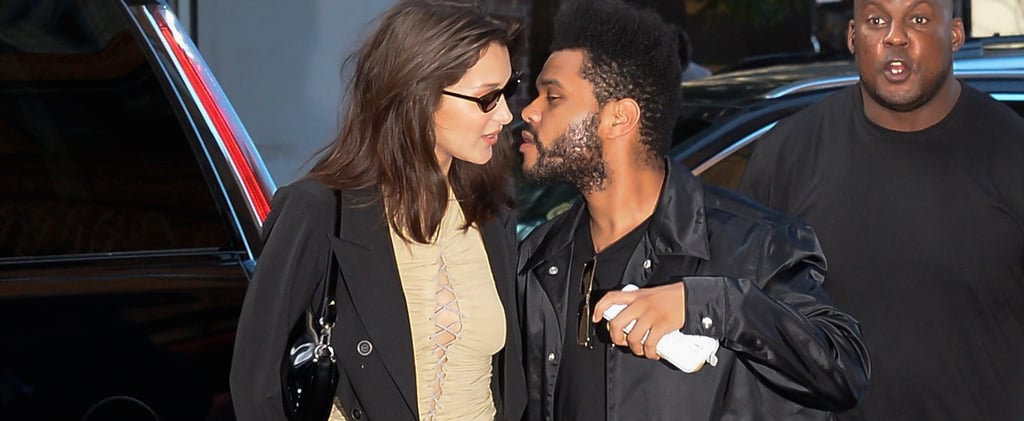 Bella Hadid Lace-Up Top With The Weeknd on Her Birthday