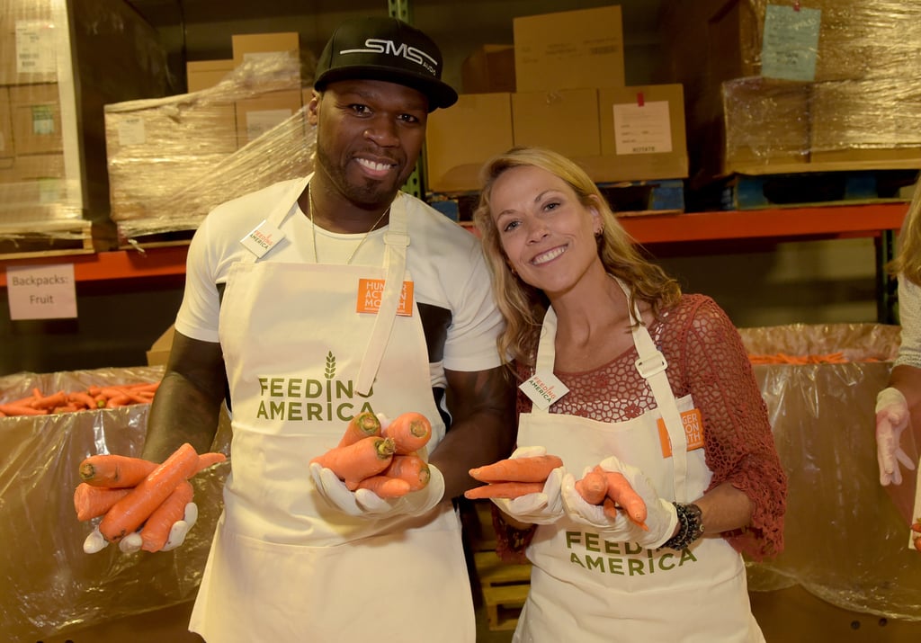 50 Cent and Sheryl Crow joined forces at the Feeding America event in Nashville on Tuesday.