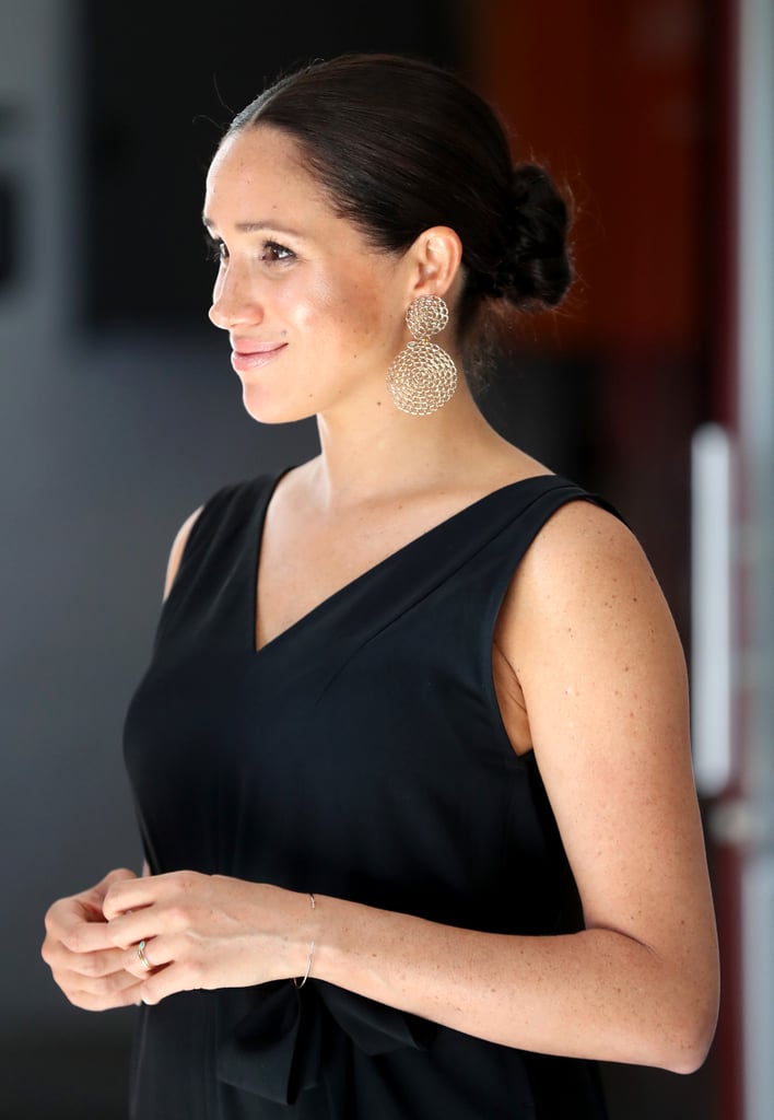 Meghan Markle's Gold Earrings in Cape Town, South Africa