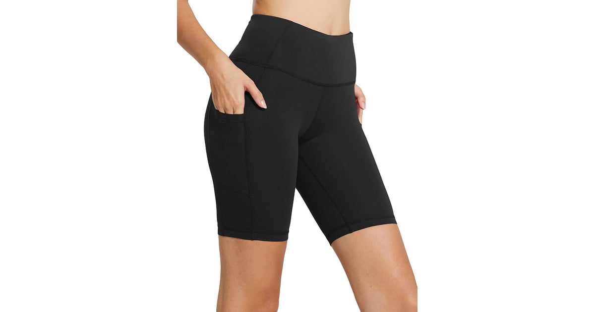 Baleaf High Waist Workout Biker Shorts 