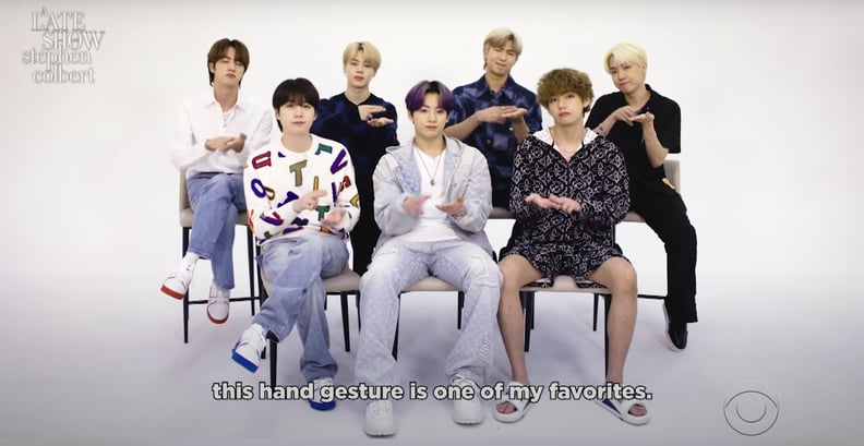 BTS Doing the "Butter" Hand Gesture