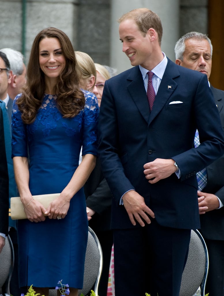 Prince William gave Kate Middleton a loving glance during their July 2011 visit to Quebec City.