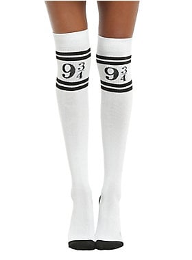 Harry Potter Platform 9 3/4 Varsity Over the Knee Socks