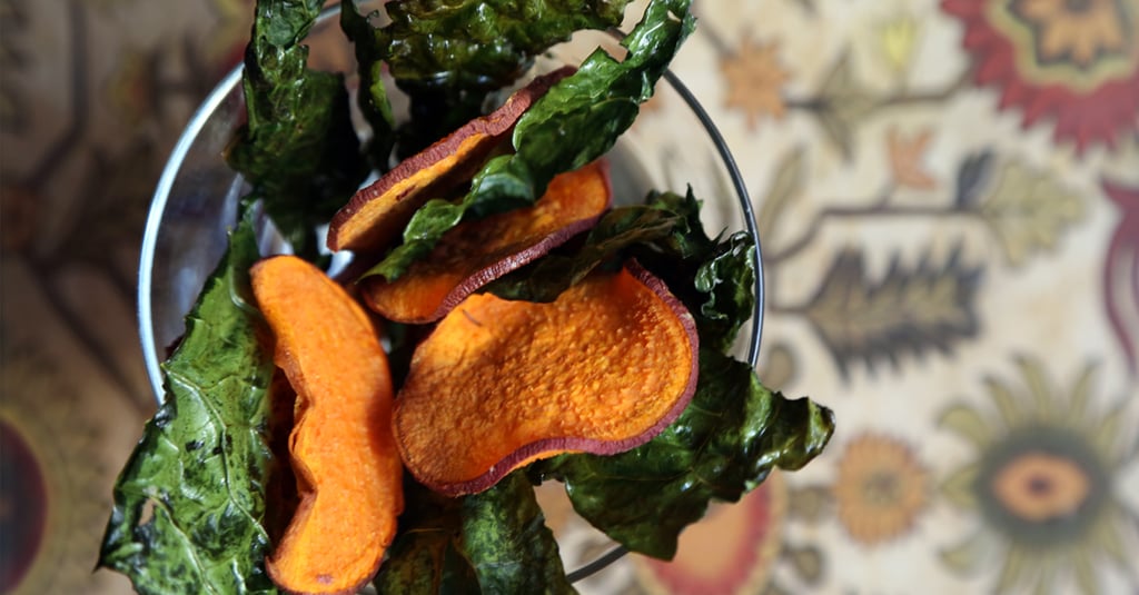 Kale and Sweet Potato Chips