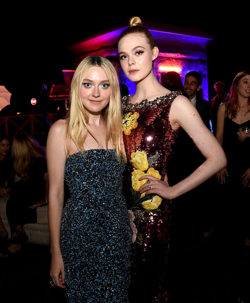 Elle and Dakota Fanning at the Neon Demon Premiere 2016