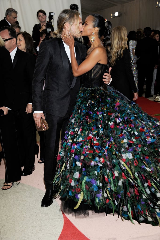 Zoe Saldana and Marco Perego at Met Gala 2016