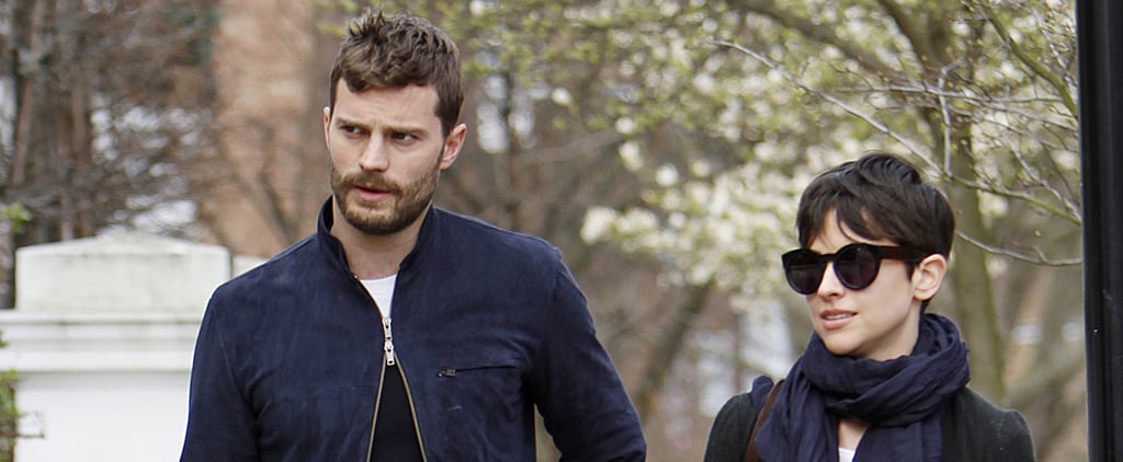 Jamie Dornan and Amelia Warner Walking in London