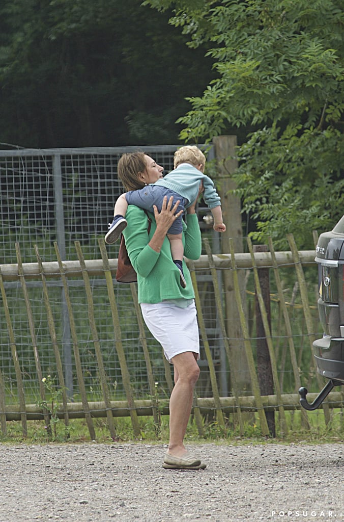 Prince George at Berkshire Petting Zoo With Carole Middleton