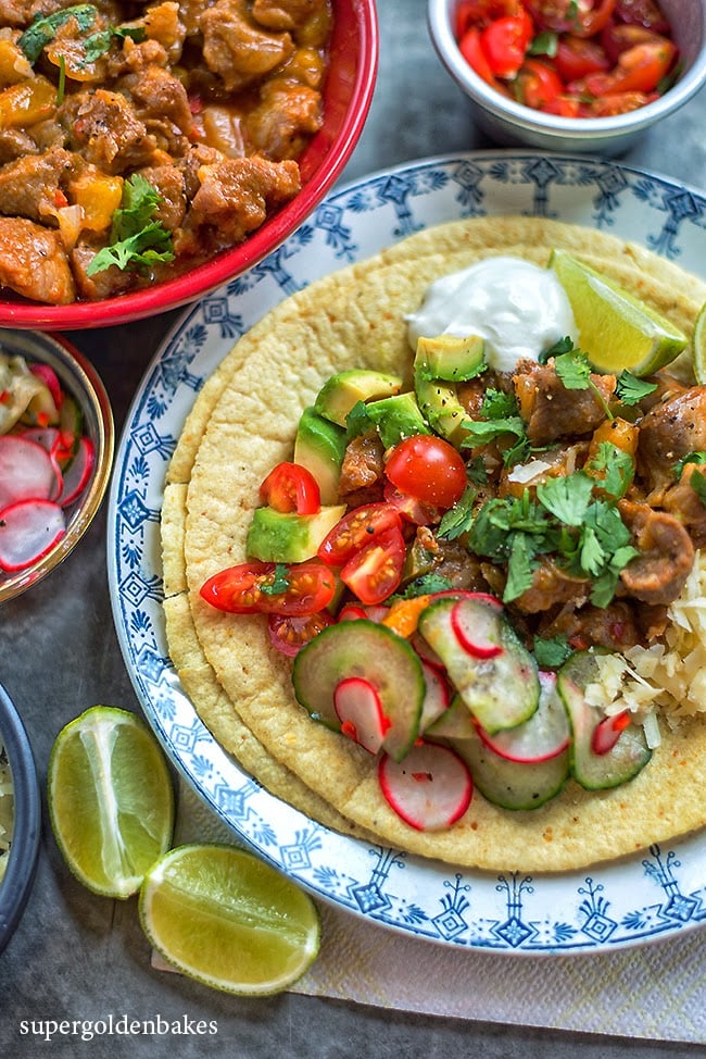 Spicy Korean Pork Tacos