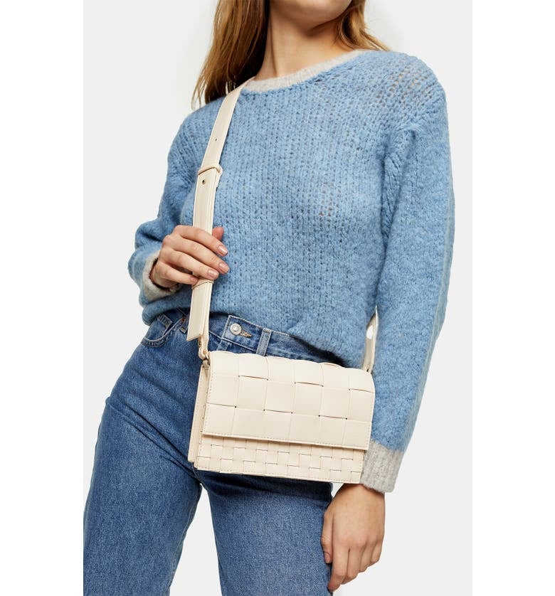 Topshop Mixed Weave Crossbody Bag