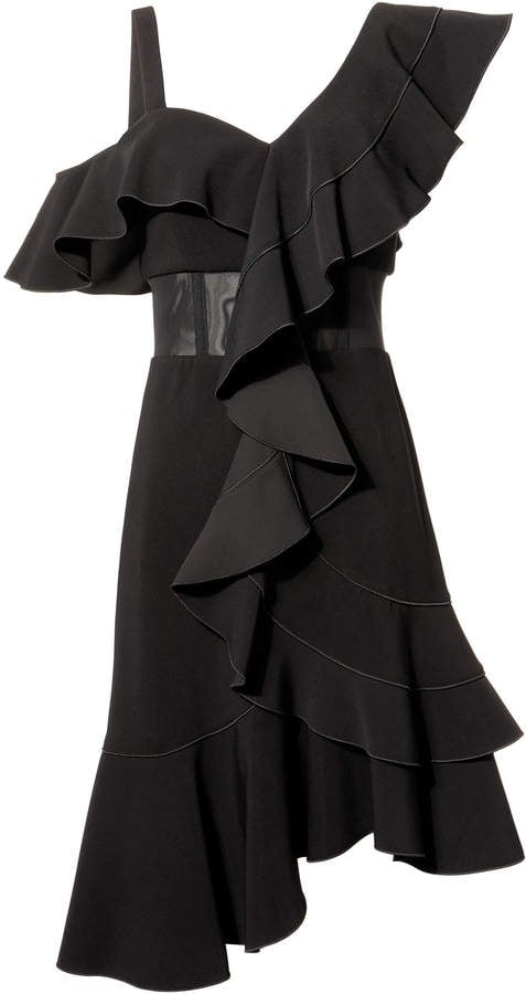Proenza Schouler Cady One Shoulder Ruffle Dress