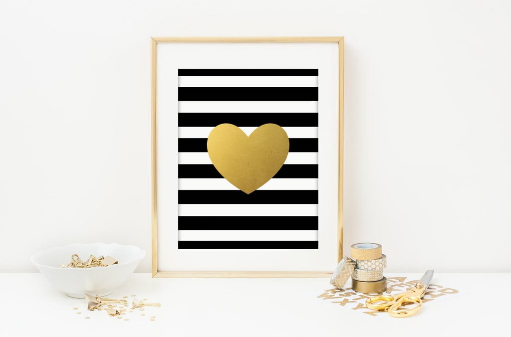 Gold Heart Art Print ($9)