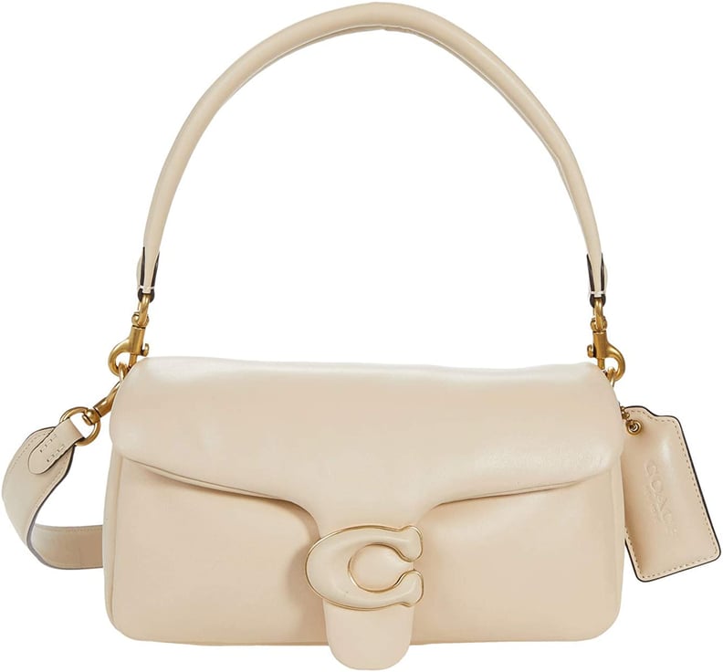 Coach Leather Covered C Closure Puffy Tabby Shoulder Bag
