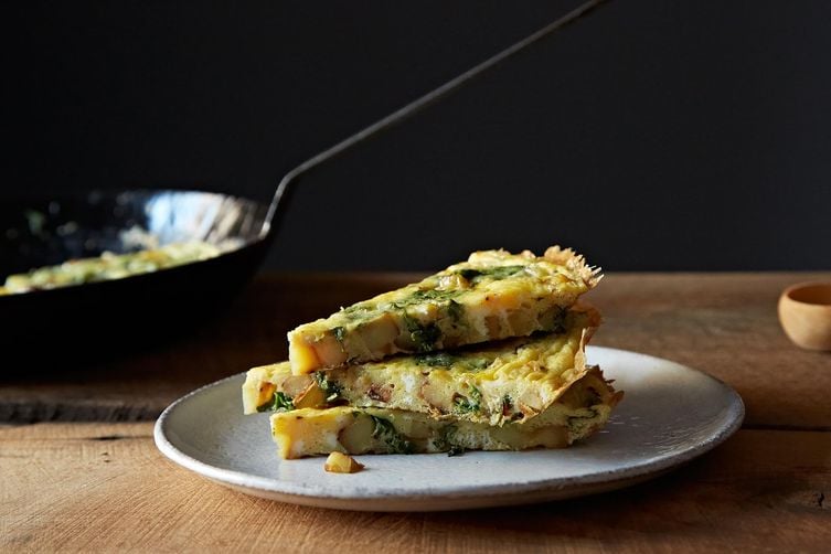 Turnip Greens Frittata by Amanda Hesser