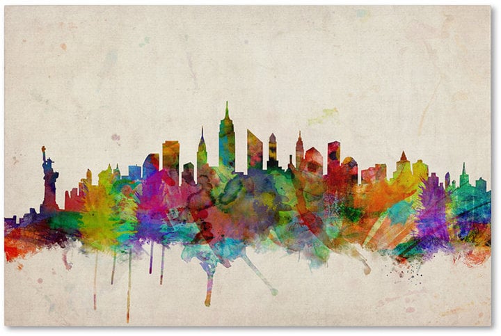 "New York Skyline" Canvas Print ($110)