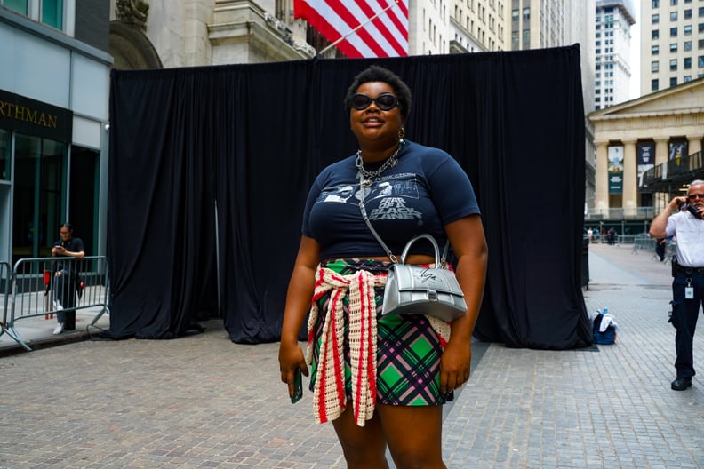 Gabriella Karefa-Johnson Outside the Balenciaga Resort 2023 Show