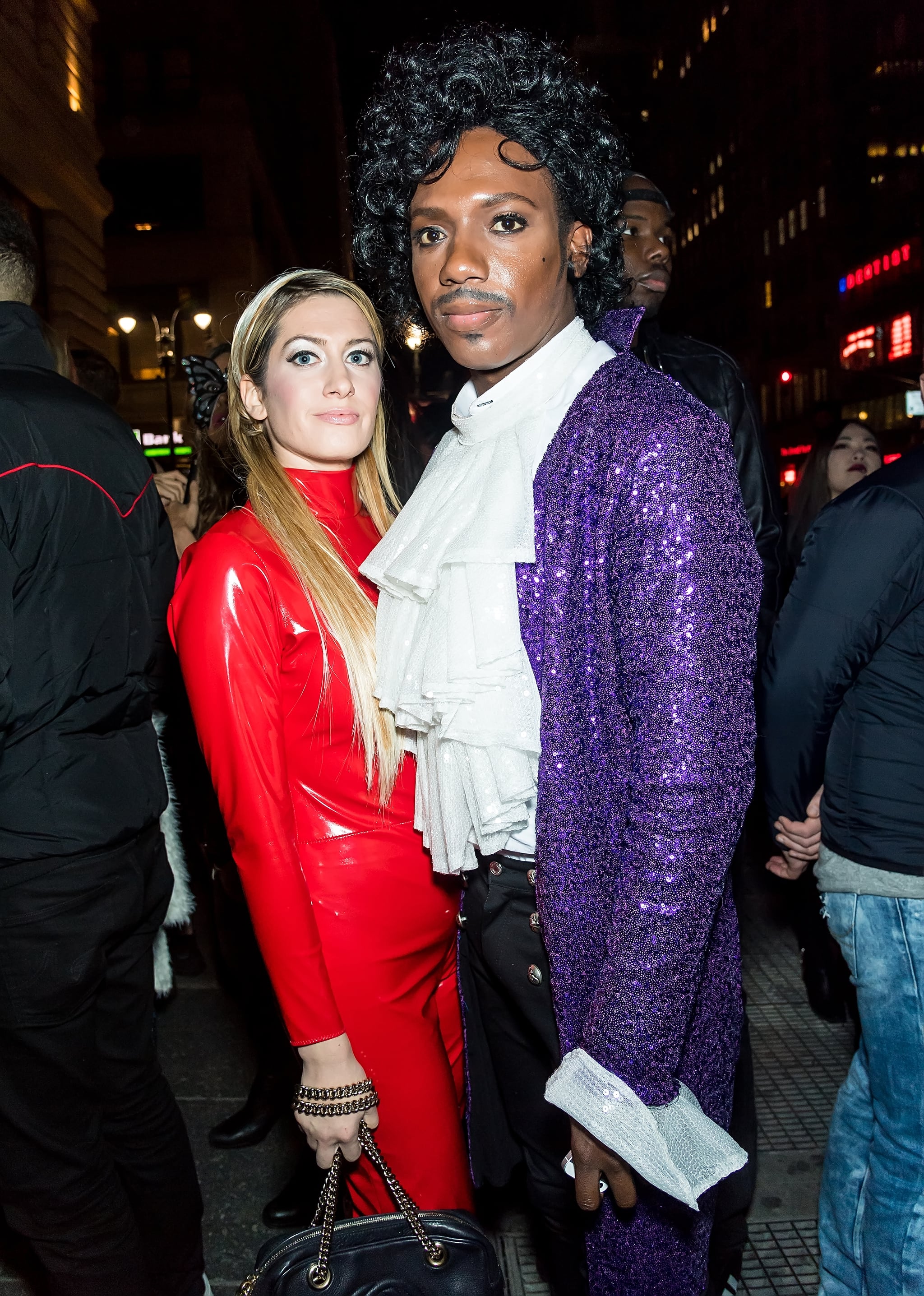 Elizabeth Wagmeister And Carlos Greer As Britney Spears And Prince Heidi Klum S Halloween Party Had Some Crazy Costumes But Nothing Came Close To Hers Popsugar Celebrity Photo 13