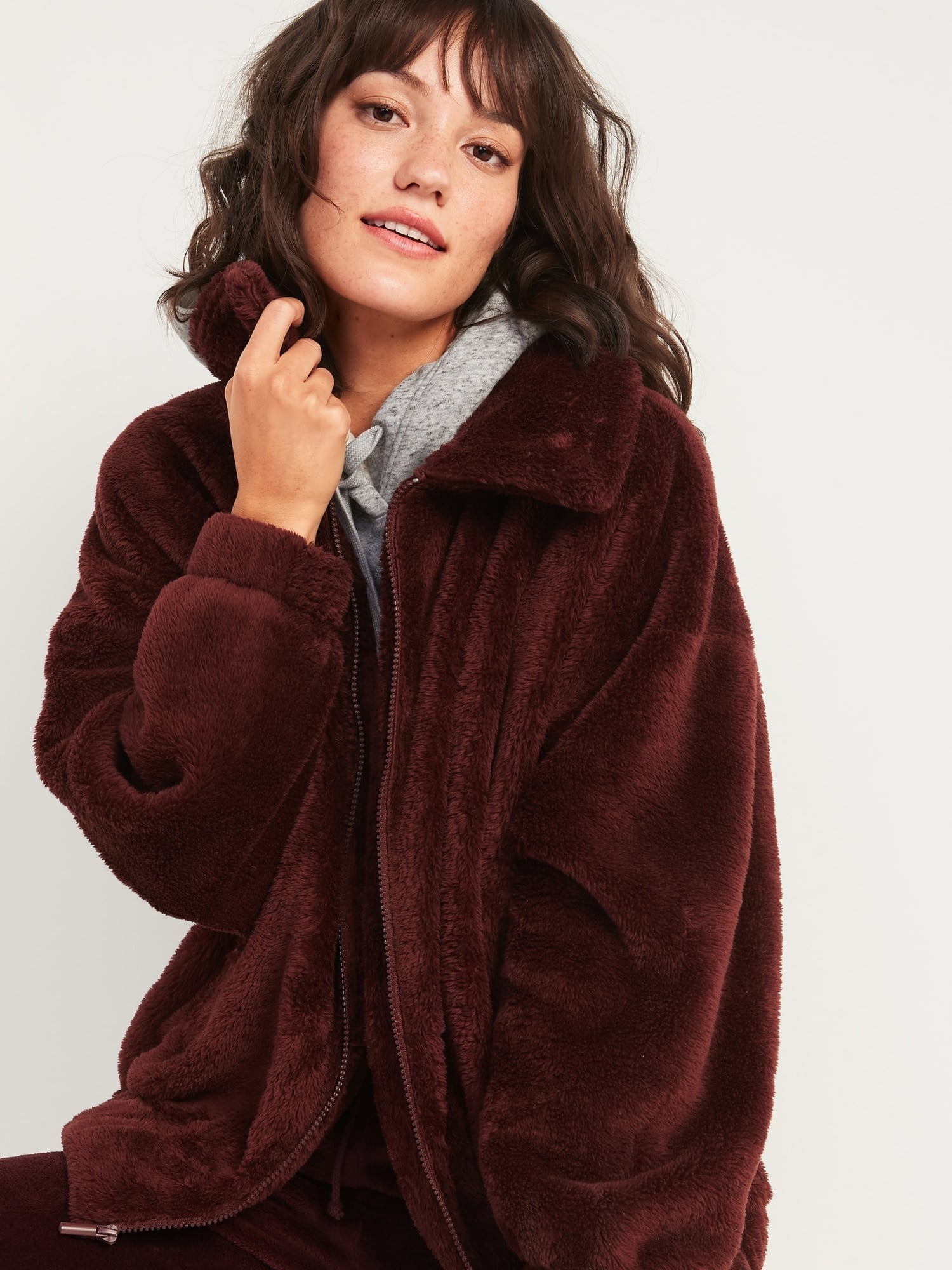 Old navy burgundy jacket top