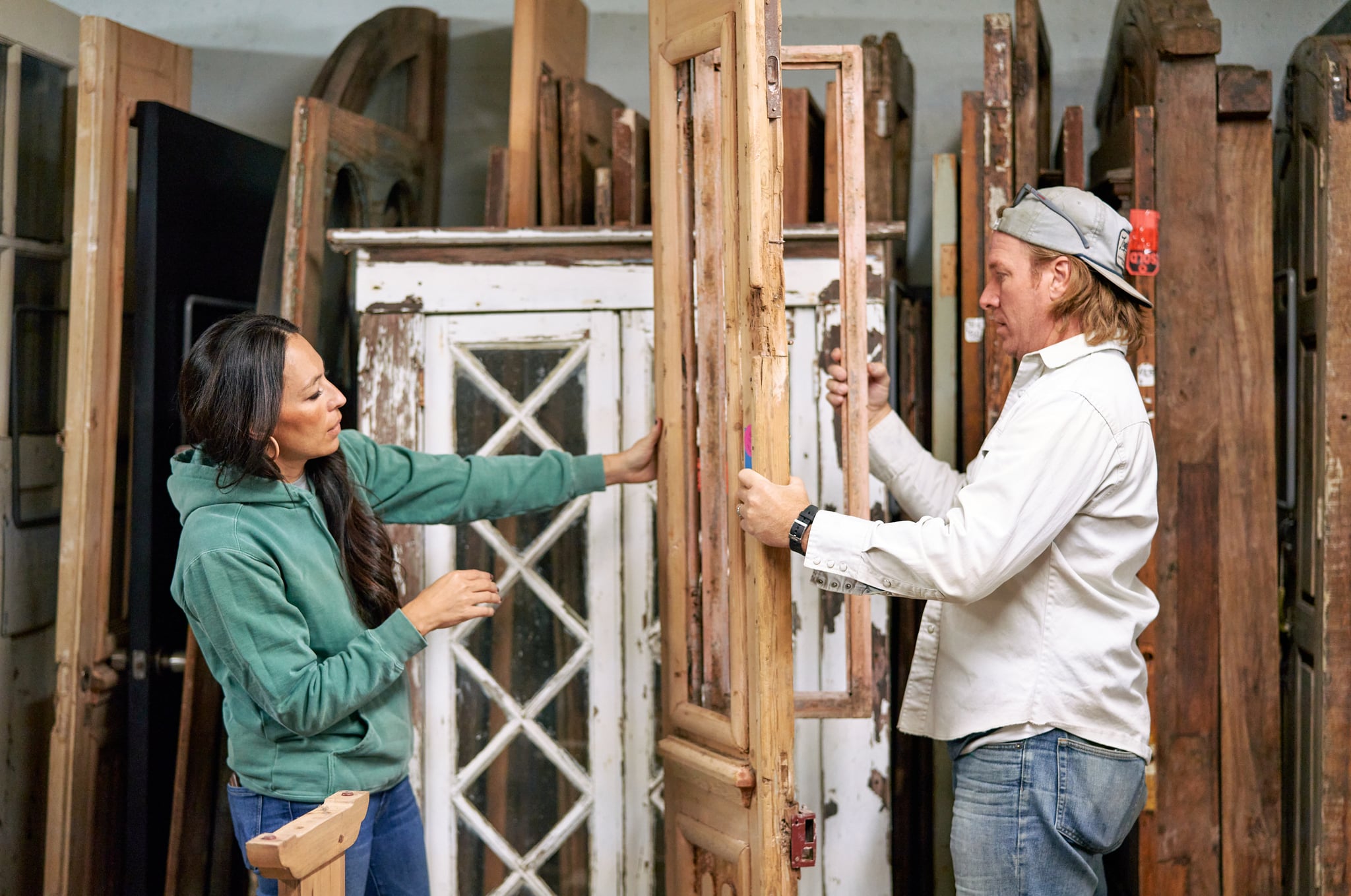 Hosts Chip & Joanna Gaines, as seen on Fixer Upper, Season 6.