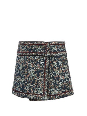 Isabel Marant Étoile Hanon Quilted Cotton-Blend Mini Skirt