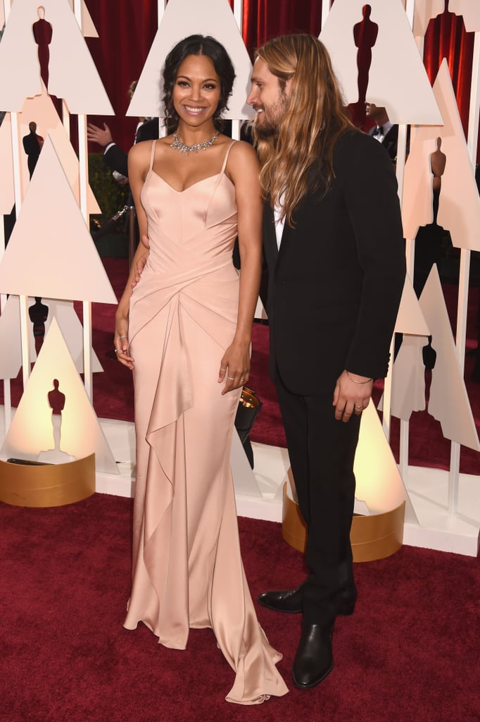 Zoe Saldana at the Oscars 2015 Pictures