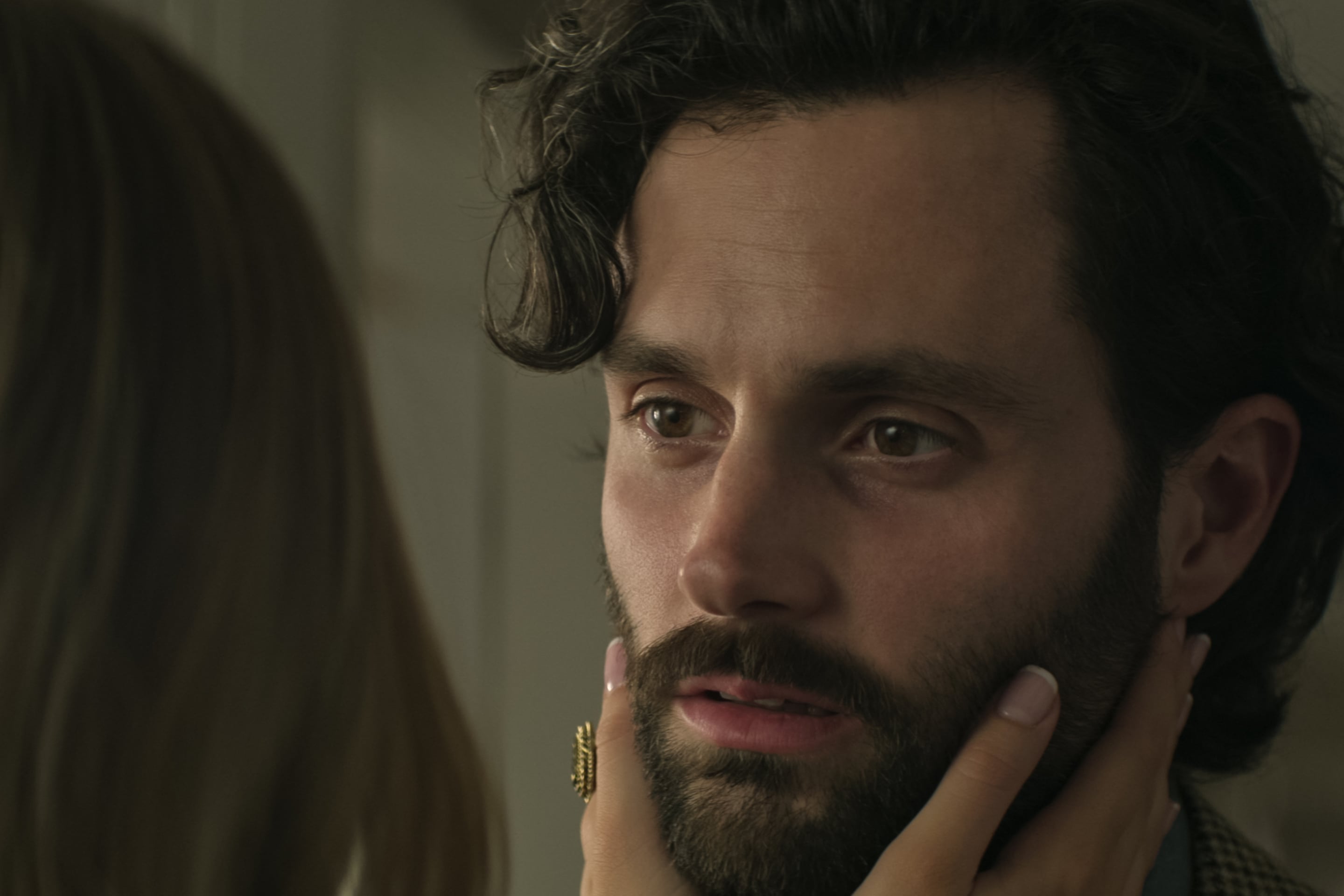 Penn Badgley On Filming Intimacy Scenes In You Popsugar Love And Sex 