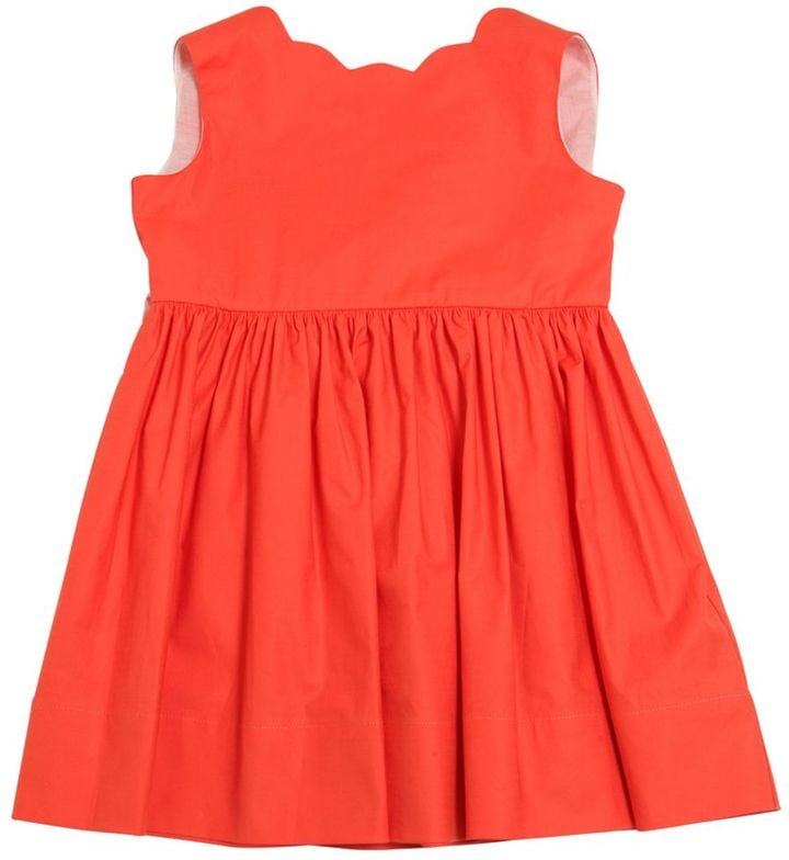 Sleeveless Stretch Cotton Poplin Dress