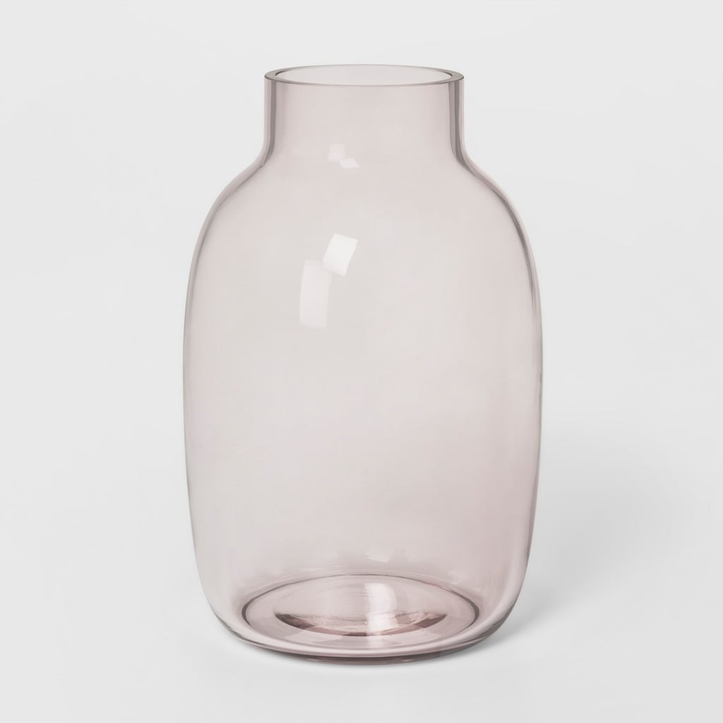 Decorative Pink Glass Vase