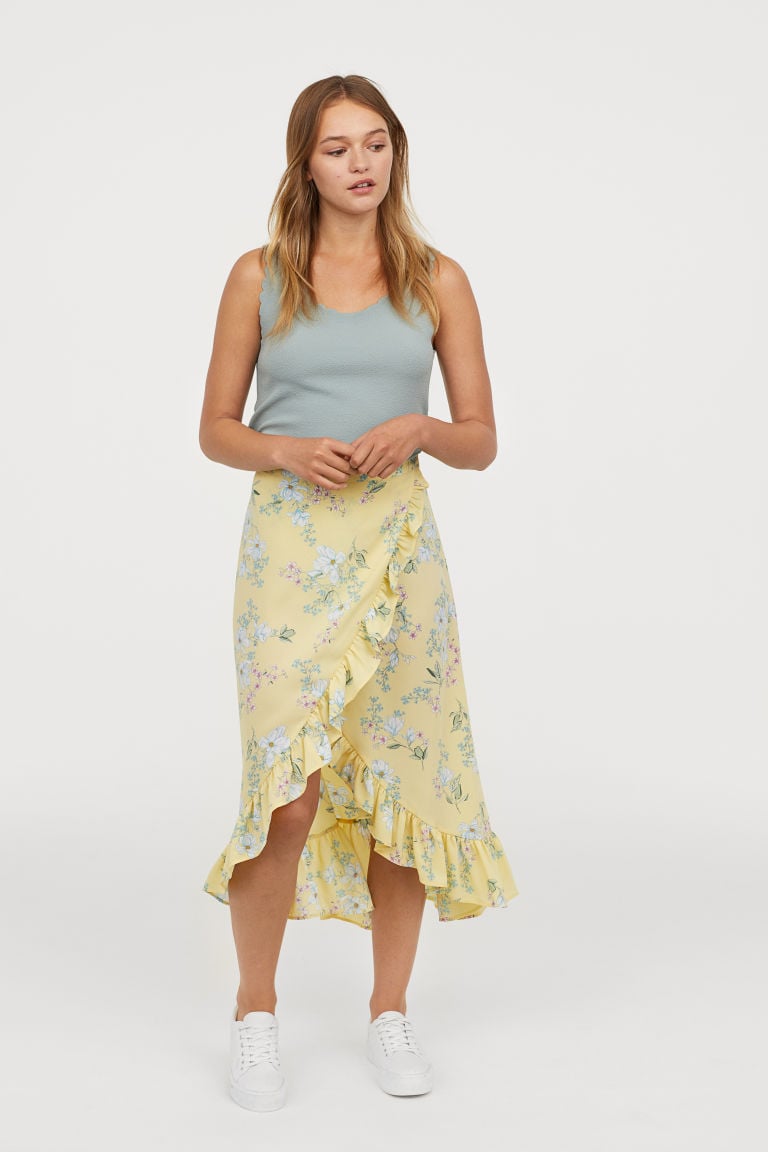 H&M Flounced Wrapover Skirt