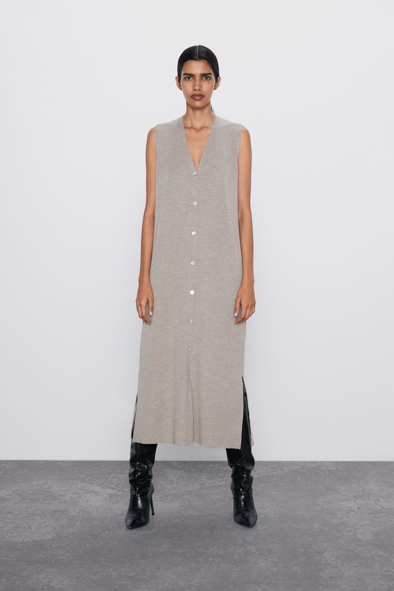 Zara Buttoned Wool Vest