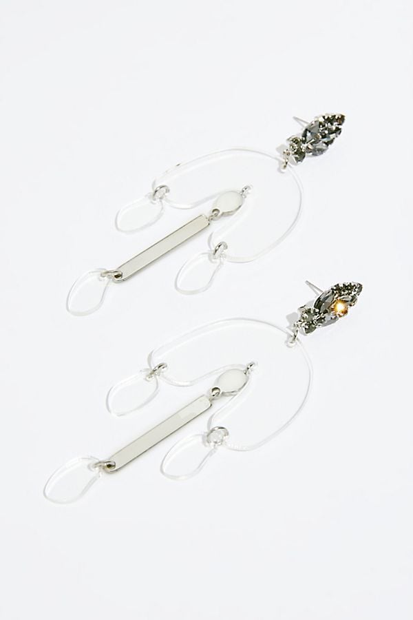 Free People Lucite Crystal Earrings